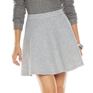 Lauren conrad quilted gray skirt